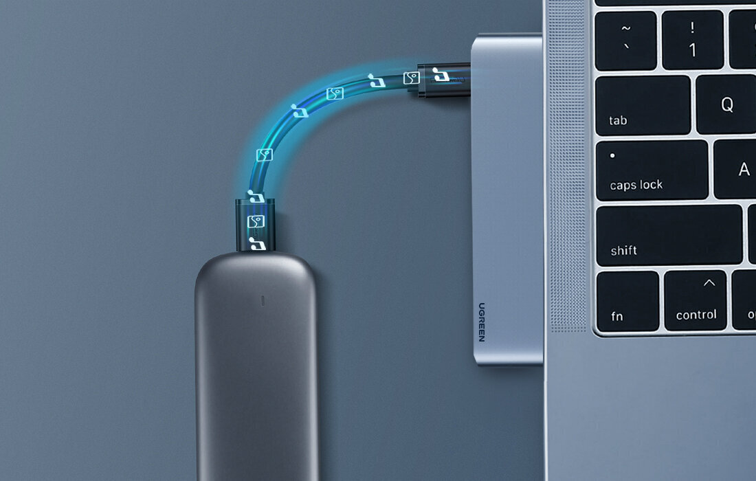 Rummu 6-ühes UGREEN CM380 USB-C jaotur MacBook Air / Pro jaoks, hall цена и информация | USB jagajad, adapterid | kaup24.ee