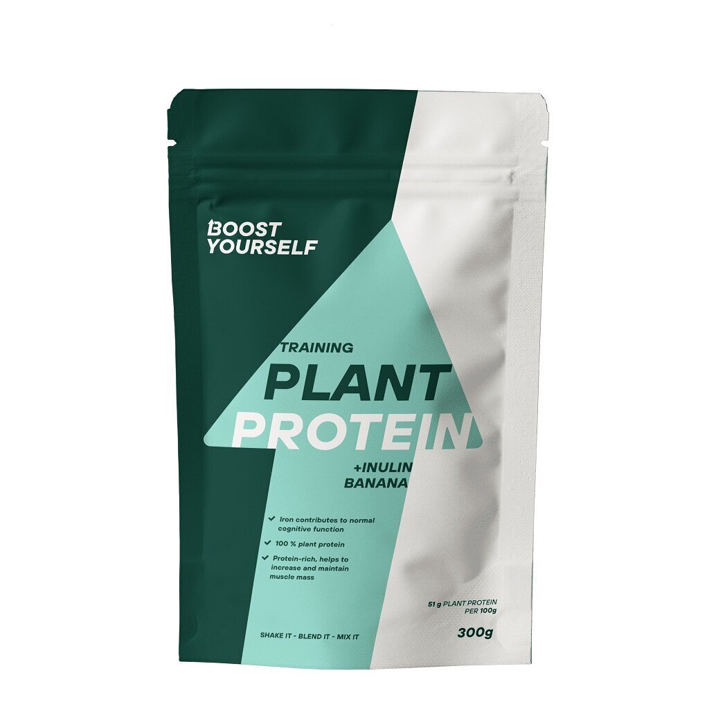 TRAINING PLANT PROTEIN Inulin + Banana 300g - Sporditoode цена и информация | Proteiin | kaup24.ee