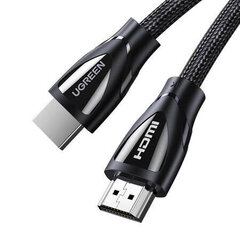 Кабель UGREEN HD140 HDMI 2.1, 8K 60Hz, 1 м, черный цена и информация | Кабели и провода | kaup24.ee