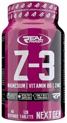 Real Pharm Z3 (zma) 120 tab hind ja info | Vitamiinid, toidulisandid, preparaadid tervise heaoluks | kaup24.ee