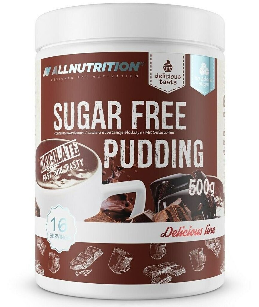 AllNutrition Sugar Free Pudding 500g chocolate hind ja info | Supertoit | kaup24.ee