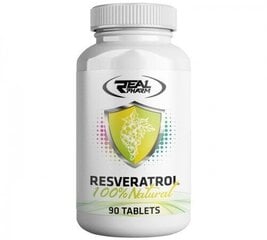 Пищевая добавка Real Pharm Resveratrol, 90 таблеток цена и информация | Витамины, пищевые добавки, препараты для хорошего самочувствия | kaup24.ee