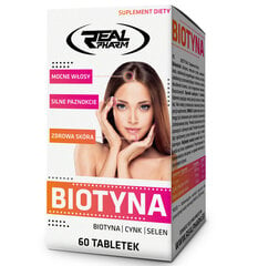 Real Pharm Biotyna 60tab hind ja info | Vitamiinid, toidulisandid, preparaadid tervise heaoluks | kaup24.ee