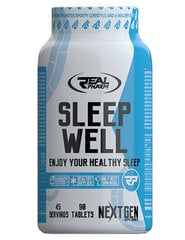 Real Pharm Sleep Well 90tabs hind ja info | Vitamiinid, toidulisandid, preparaadid tervise heaoluks | kaup24.ee