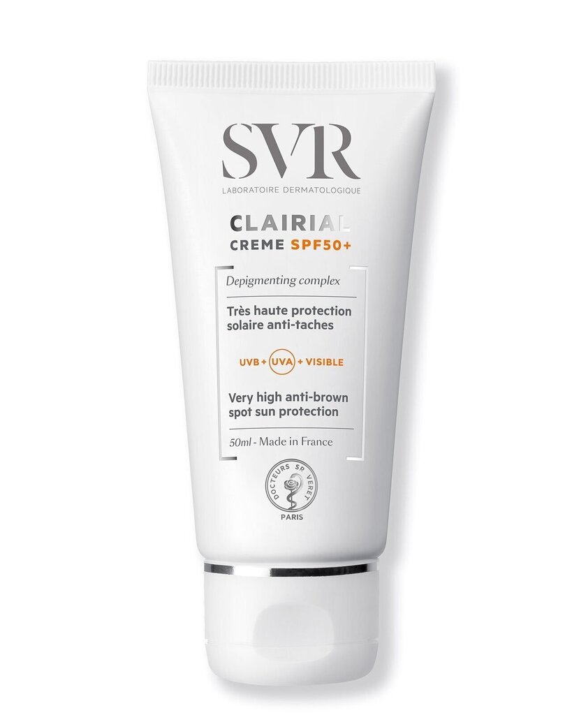 Depigmenteeriv näokreem SVR Clairial SPF50 +, 50 ml hind ja info | Näokreemid | kaup24.ee