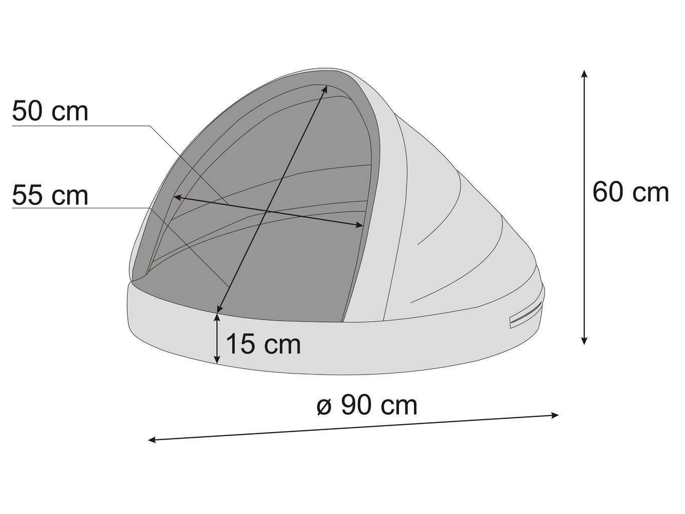 Hobbydog pesa Inari Dove R2, 90x90 cm цена и информация | Pesad, kuudid | kaup24.ee