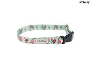 Amiplay reguleeritav kaelarihm Be Happy Flamingo, XL hind ja info | Kaelarihmad ja traksid koertele | kaup24.ee