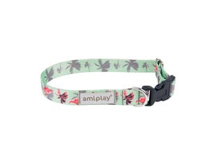 Amiplay reguleeritav kaelarihm Be Happy Flamingo, XL hind ja info | Kaelarihmad ja traksid koertele | kaup24.ee