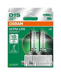 Autospirnid Osram 66140ULT-HCB pirn D1S 35W Ultra Life, 2 tk hind ja info | Autopirnid | kaup24.ee