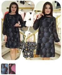 Платье La Fama, черное с серым цена и информация | Платья | kaup24.ee