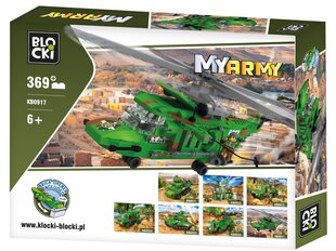 Конструктор Blocki MyArmy Combat Helicopter, KB0917 369шт. цена и информация | Конструкторы и кубики | kaup24.ee