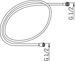 Dušivoolik Oras 150cm Satin hind ja info | Survevoolikud | kaup24.ee