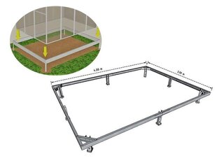 3x6 m Vundament (metallprofiilist) hind ja info | Kasvuhooned | kaup24.ee