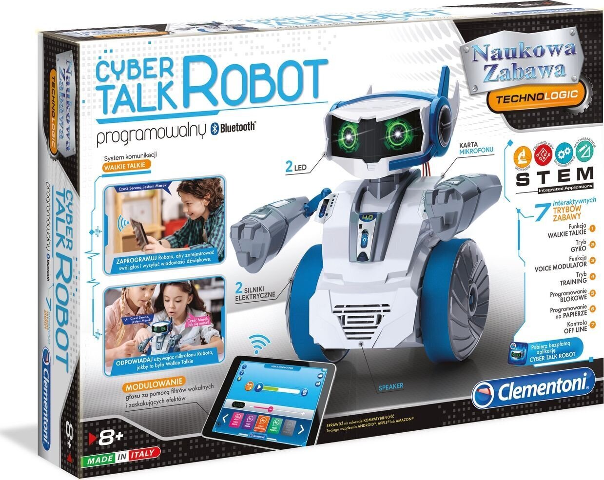 Küberprogrammeeritav rääkiv robot Cyber - Clementoni 50122 hind ja info | Poiste mänguasjad | kaup24.ee