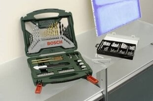 50- osaline puuride + 173- osaline kinnitusdetailide komplekt. Bosch цена и информация | Шуруповерты, дрели | kaup24.ee