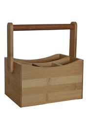 Бамбуковый чехол для столовых приборов 20.5x14x12 см цена и информация | Столовые и кухонные приборы | kaup24.ee