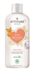 Attitude Baby Leaves Bubble Wash Pear Nectar - Детская пена для ванн/купания 473 ml цена и информация | Косметика для мам и детей | kaup24.ee