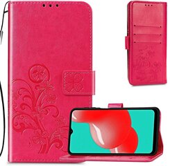 Чехол Flower Book Samsung A225 A22 4G розово-красный цена и информация | Чехлы для телефонов | kaup24.ee