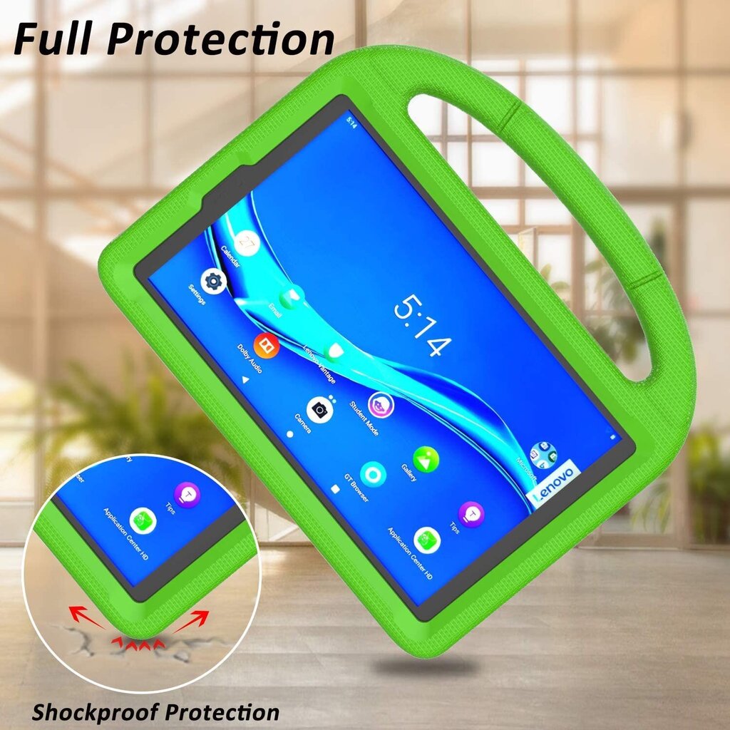 Защитный чехол Чехол Shockproof Kids Lenovo Tab M10 Plus X606 10.3 зеленый  цена | kaup24.ee