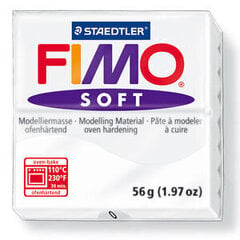 Моделин Fimo Soft White, 56 гр., белый цена и информация | Принадлежности для рисования, лепки | kaup24.ee