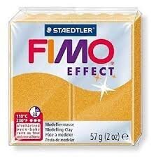 Polümeersavi Effect 57g kuldne metallik, Fimo /6 hind ja info | Kunstitarbed, voolimise tarvikud | kaup24.ee