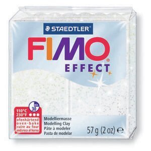 Polümeersavi Effect 57g valge glitter, Fimo /6 hind ja info | Kunstitarbed, voolimise tarvikud | kaup24.ee