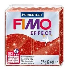 Моделин Fimo Effect Glitter красный, 56 гр., красный цена и информация | Принадлежности для рисования, лепки | kaup24.ee