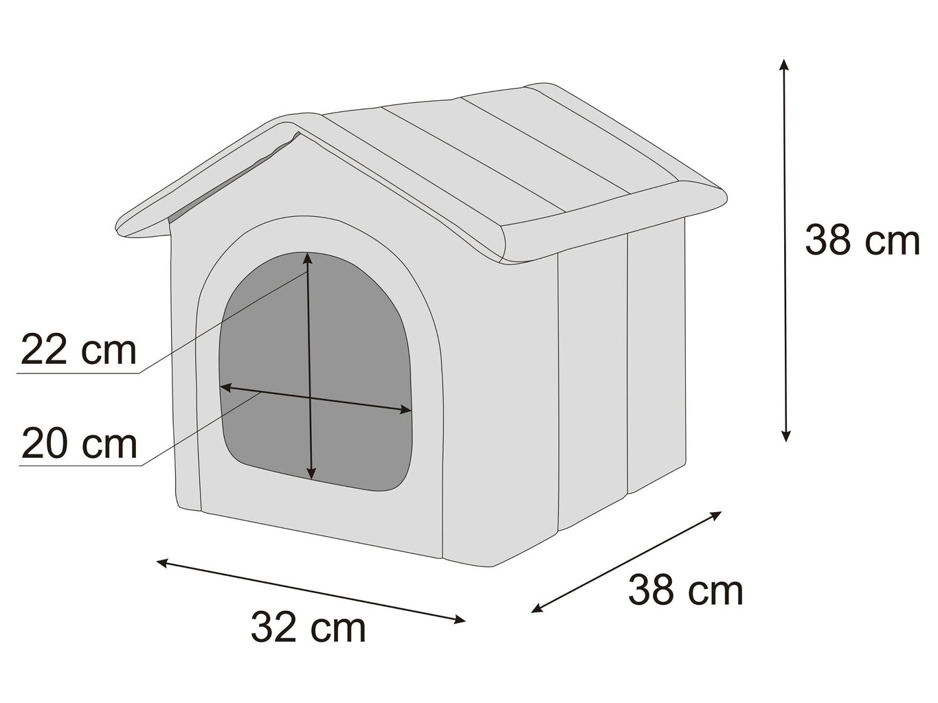 Hobbydog pesa Ash Ecolen R1, 32x38 cm hind ja info | Pesad, padjad | kaup24.ee