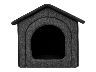 Hobbydog будка Black Ecolen+Black Oxford R4, 55x60 см цена и информация | Лежаки, домики | kaup24.ee