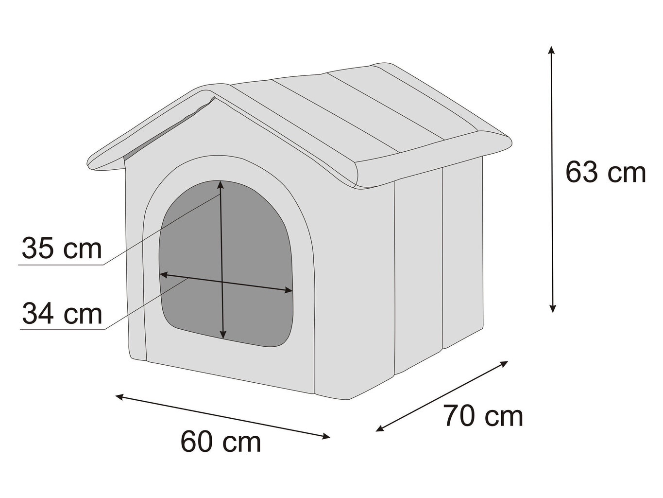 Hobbydog pesa Black Ecolen+Black Oxford R5, 60x70 cm цена и информация | Pesad, kuudid | kaup24.ee