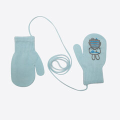 Перчатки кулачные на шнурке для детей Rak R-123, синие цена и информация | Зимняя одежда для детей | kaup24.ee