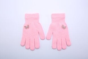 Перчатки для девочек Rak R-168, розовые цена и информация | Зимняя одежда для детей | kaup24.ee