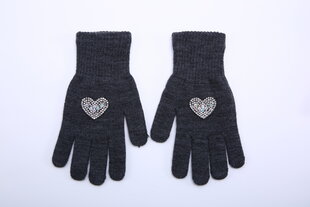 Перчатки для девочек Rak R-169, серые цена и информация | Зимняя одежда для детей | kaup24.ee