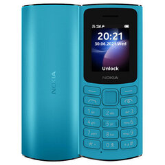 Nokia 105 4G Dual-SIM, sinine hind ja info | Telefonid | kaup24.ee