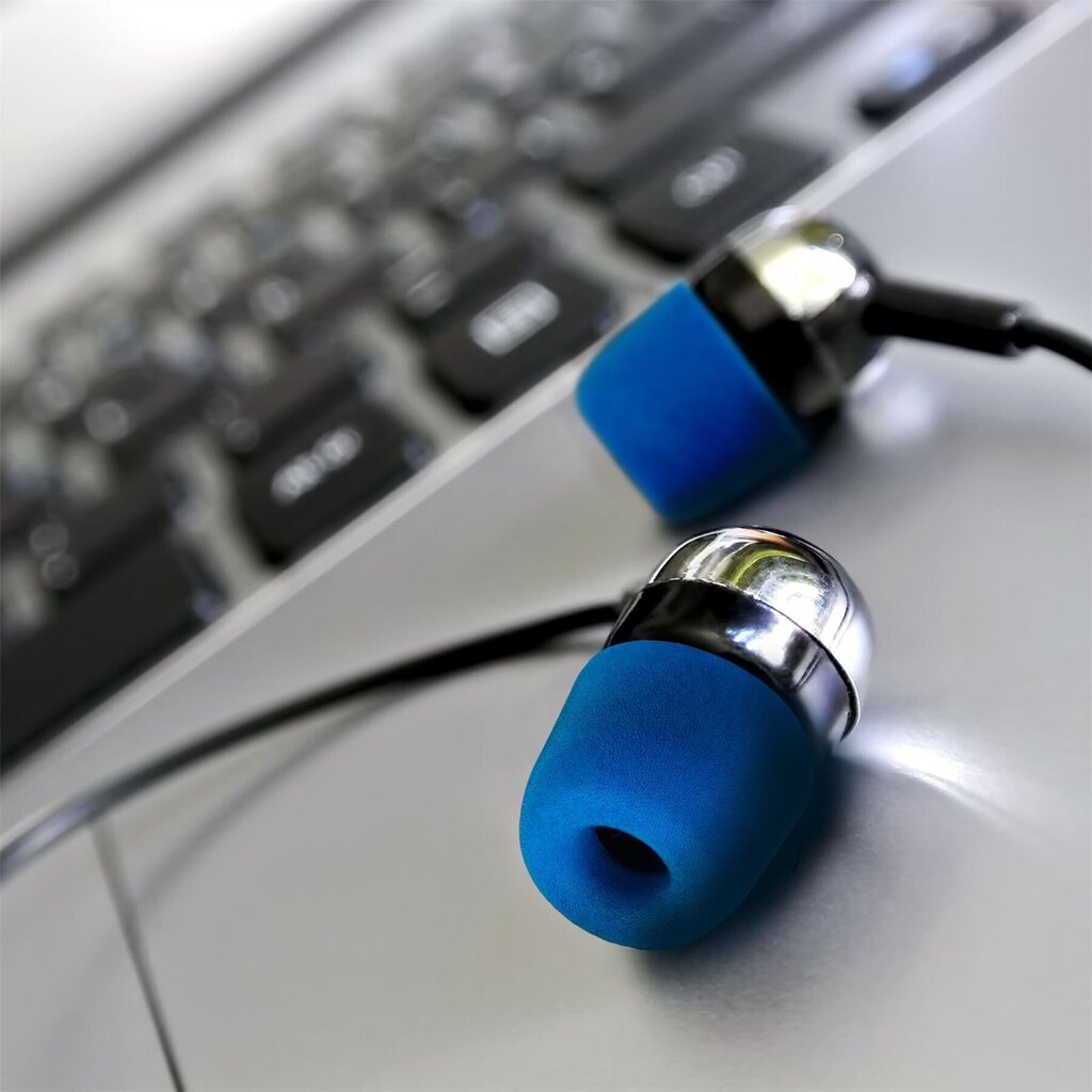 Asendusasenduskõrvaotsad (vaht) Xcessor FX3.0. 8 tk. Suurus: väike, sinine hind ja info | Kõrvaklappide tarvikud | kaup24.ee