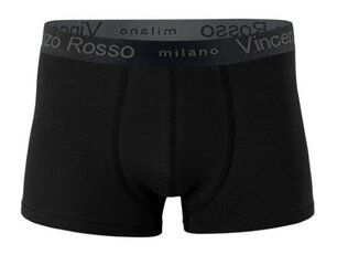 Vincenzo Rosso meeste bokserid, must, 6 tk. hind ja info | Meeste aluspesu | kaup24.ee