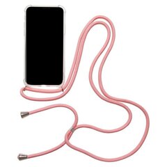 Moodne ümbris Iphone 12 PRO MAX, läbipaistev (roosa rihm) цена и информация | Чехлы для телефонов | kaup24.ee