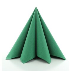 Салфетки Linclass® Airlaid Dark Green 40x40см (12шт) цена и информация | Скатерти, салфетки | kaup24.ee