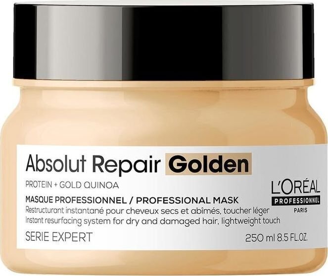 Taastav juuksemask L'Oreal Professionnel Serie Expert Absolut Repair Golden 250 ml hind ja info | Maskid, õlid, seerumid | kaup24.ee