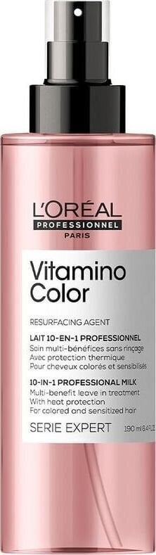 Multifunktsionaalne juuksesprei värvitud juustele L’Oreal Professionnel Serie Expert Vitamino Color 10in1 190 ml цена и информация | Maskid, õlid, seerumid | kaup24.ee