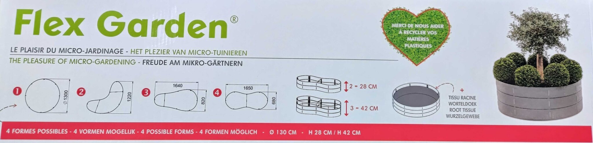 Voodi Flex Garden 2 Eco-oh! K-29cm L-130-150cm hind ja info | Kasvuhooned | kaup24.ee