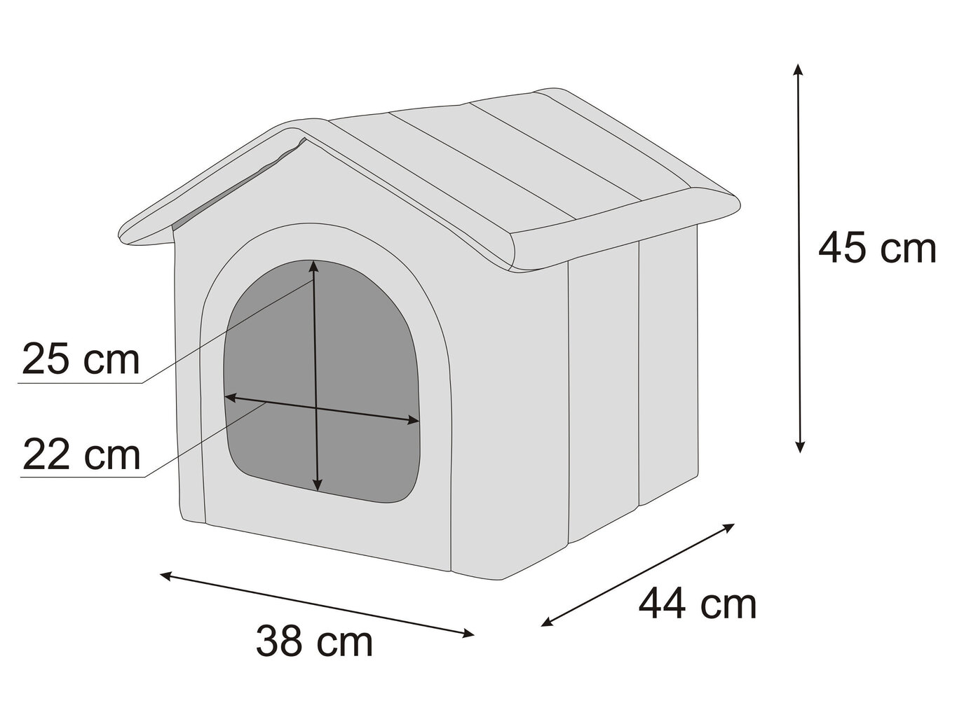 Hobbydog pesa Ash Ecolen+Graphite Oxford R2, 38x44 cm цена и информация | Pesad, kuudid | kaup24.ee