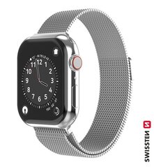 Металлический ремешок Swissten для Apple Watch 1/2/3/4/5/6 / SE / 42 мм / 44 мм / серебряный цена и информация | Аксессуары для смарт-часов и браслетов | kaup24.ee