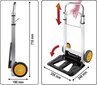 Kokkupandav käru kauba transportimiseks 355 x 240 mm 90 kg Vorel (78661) цена и информация | Käsitööriistad | kaup24.ee