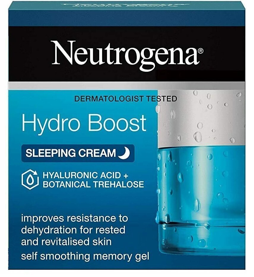 Öökreem näomask Neutrogena Hydro Boost, 50 ml цена и информация | Näomaskid, silmamaskid | kaup24.ee