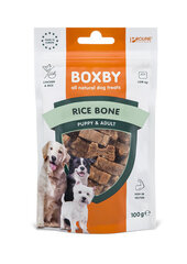 BOXBY KOERA MAIUS RICE BONE KANA 100G hind ja info | Maiustused koertele | kaup24.ee