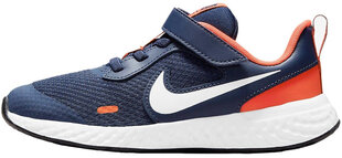 Детские кроссовки Nike Revolution 5 BQ5672 410/11.5K, синие/оранжевые цена и информация | Детская спортивная обувь | kaup24.ee