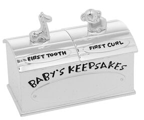 Посеребренная коробочка для первого зуба, пряди цена и информация | Подарочные упаковки | kaup24.ee