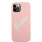 GUHCP12LLSVSPG Guess Silicone Vintage Green Script Cover for iPhone 12 Pro Max 6.7 Pink hind ja info | Telefoni kaaned, ümbrised | kaup24.ee