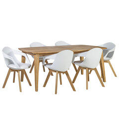 Комплект для столовой RETRO-STUART стол и 6 стульев  цена и информация | Комплекты мебели для столовой | kaup24.ee